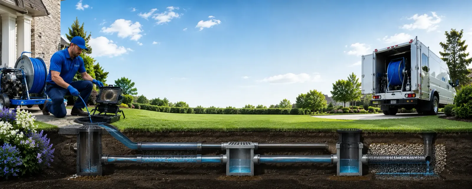 Outdoor drain cleaning information for Georgetown, MA